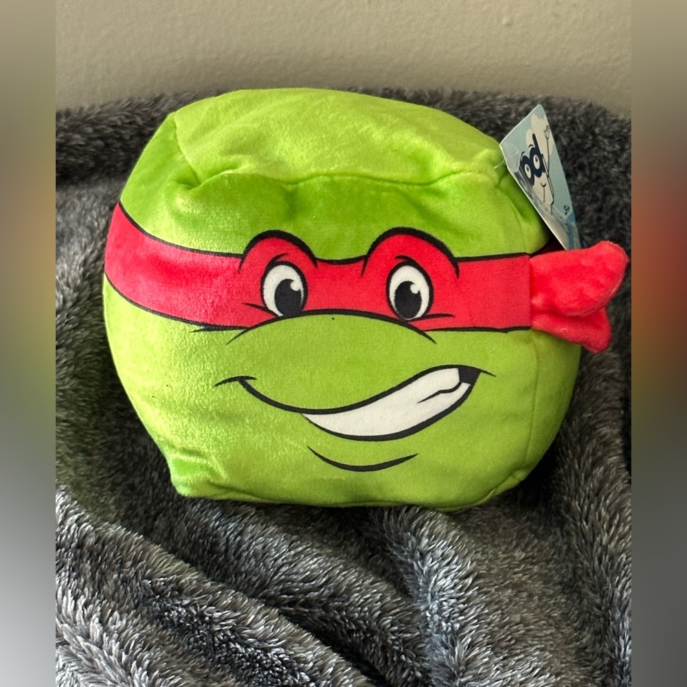 Cubd Collectibles Soft Plush Stuffed Cube Teenage Mutant Ninja Turtle Raphael